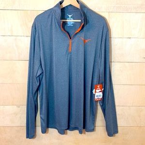Texas Longhorn Quarter Zip Mens Pullover XL